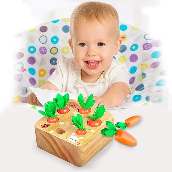 Gulerhøstspil Trælegetøj til babydrenge og -piger 1 2 til 3