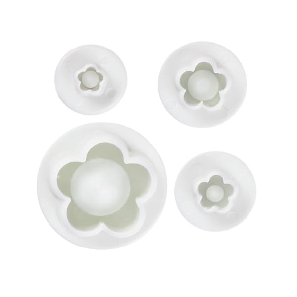 (12 stk. 4 designs) Cookie Cutter Silicone Baking, 12 stk. sæt