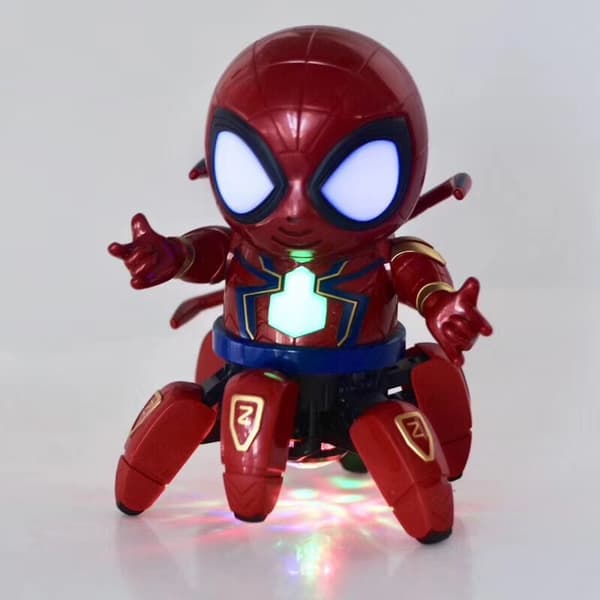 Spider robot - farverigt lys, musik, dynamisk dans - egnet til f