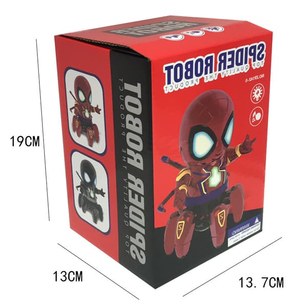 Spider robot - fargerikt lys, musikk, dynamisk dans - egnet for