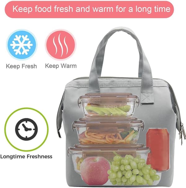 Enkel isolert lunsjpose isolert Bento-pose Tote lunsjboks Ba