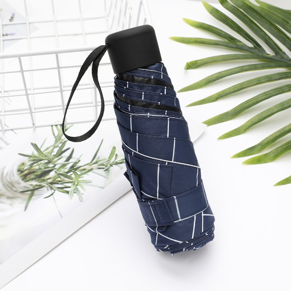 Matkailu Mini-sateenvarjo Aurinko ja sade Kevyt ja kompakti tasku Sui