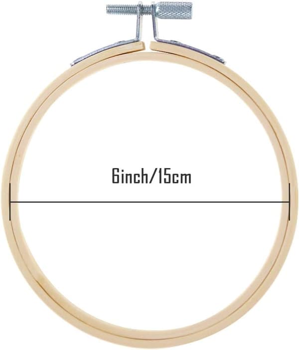 Broderiram 6-pack (15 cm) Bamburamar för korsstygn E