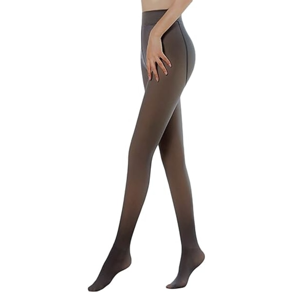 Dam vinter varma stretchiga termiska leggings fleecefodrade tights