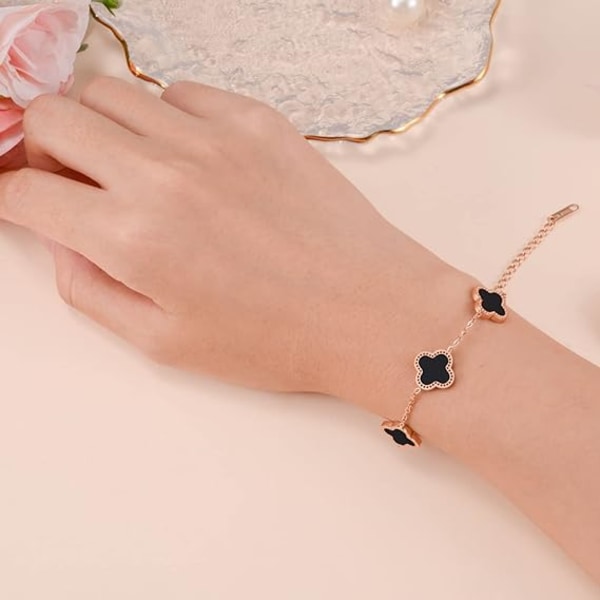 Dame Mode Armbånd Guldbelagt Justerbar Indlagt Skal Manchet