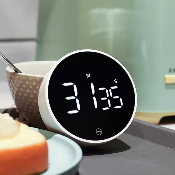 Digital Kök Timer: Stor magnetisk LED-timer med 3 volymnivåer