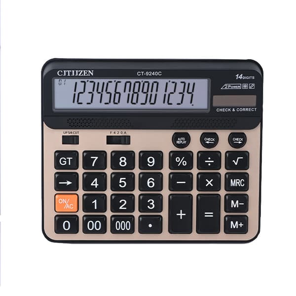14-siffrig kalkylator LCD-skärm