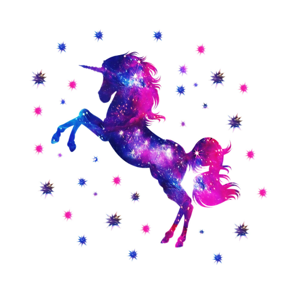 Radiant Unicorn Wall Sticker Children's Room Decoration