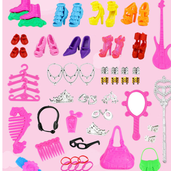 Barbie docka kostym presentset prinsessa bröllopsklänning barnleksak docka
