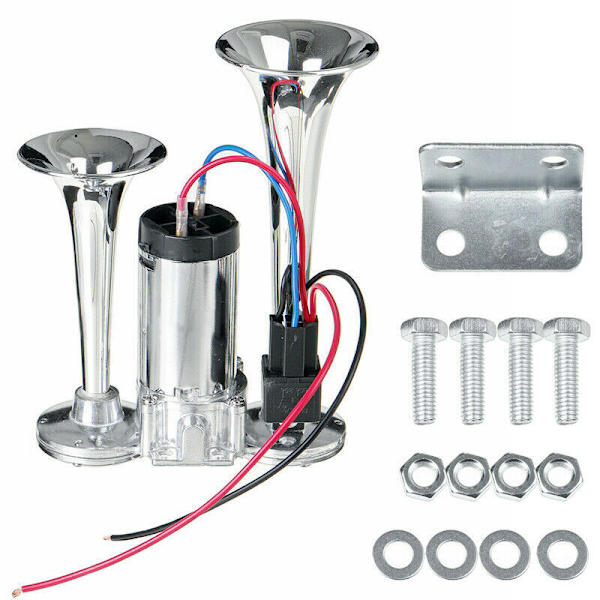 600DB Bilhorn Elektrisk Horn Dobbelt Rør Metalforsegling Elektrisk Pumpe