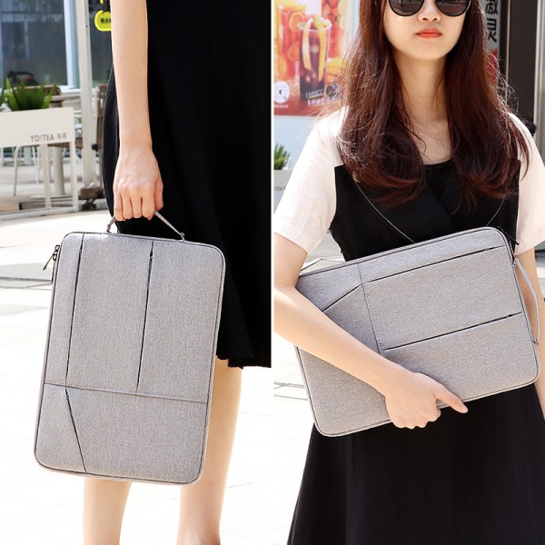 Business Laptop Bag for Men and Women 13-15.6 inch Light Grey 15.6 inch
