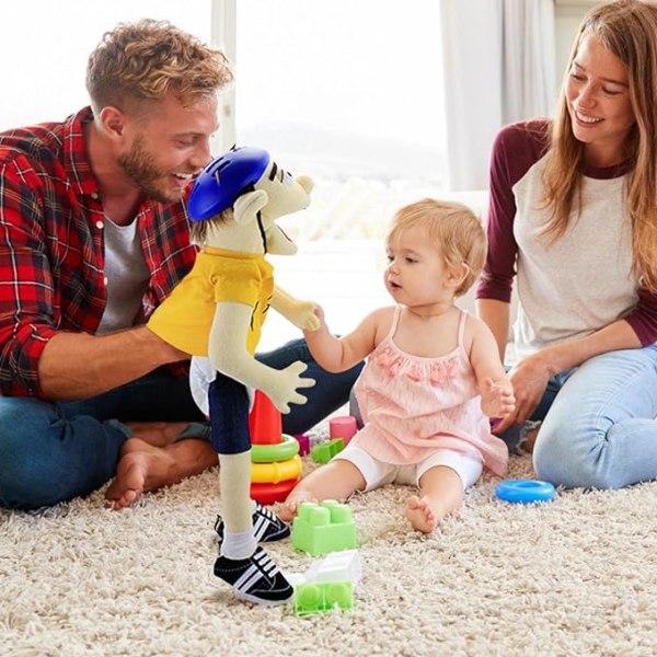 Werakou Jeffy Puppet, 60cm/23.6in Flickdocka för flickor, Jef