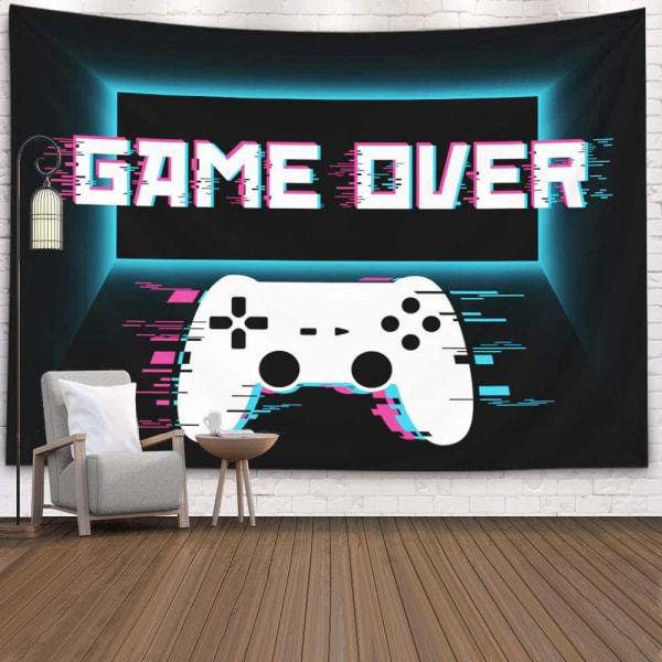 Dekorativt vægtæppe til soveværelset - Game Over Controller Monitor