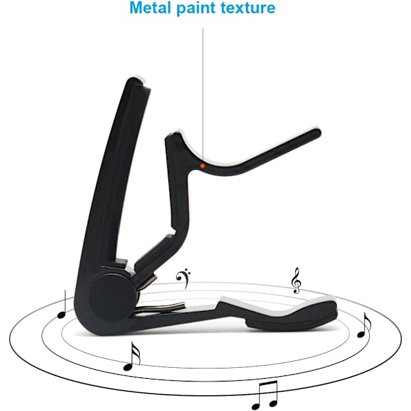 Capo for gitartransponering Klips Ukulele Transponering Klips Musi