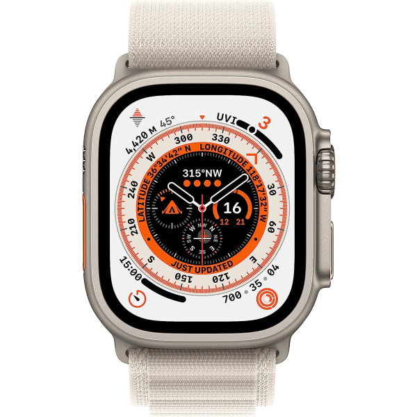 Apple Watch 49mm Starlight Alpine Loop