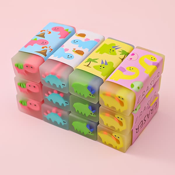 32 st Cartoon Little Dinosaur Eraser Elementary School Students