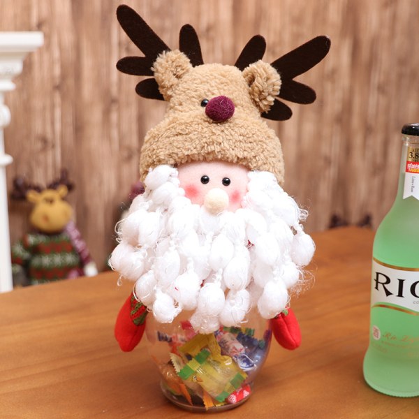 Jul Älg Plysch Hatt Storlek Glas Godis Presentask Fönsterdisplay