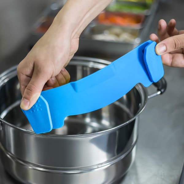 Klips på sil for gryter og panner Silikon pasta sil klips