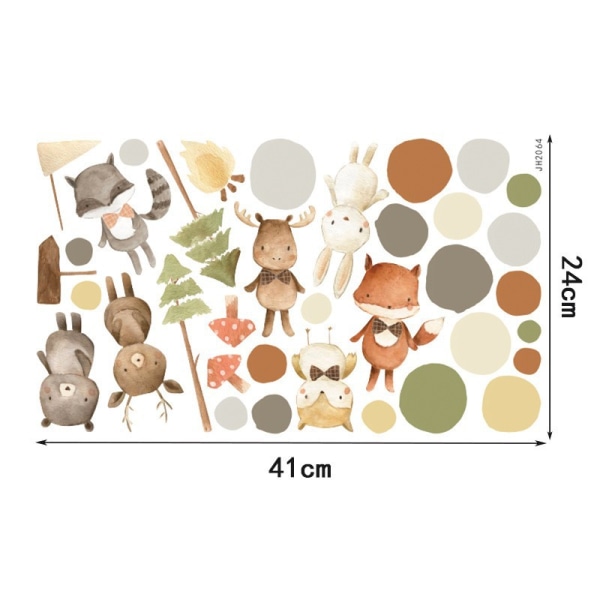 Wondever Animal Dandelion Wall Decals Wall Stickers Mural Animal