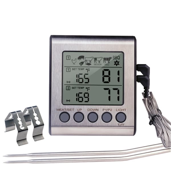 Ugnstermometer Digital Kökstermometer med 2 Temperatur