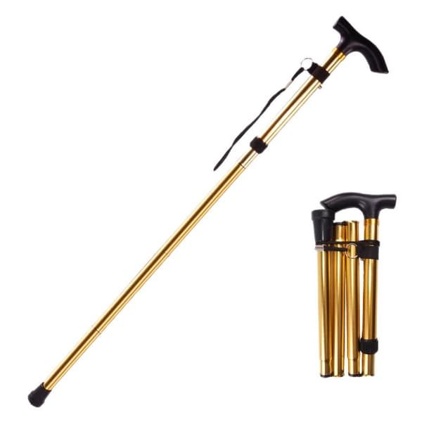 Vandrestok/Trekking/Camping Stick&Pole Foldbar, Bærbar - Guld