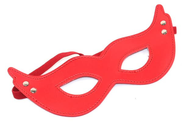 3 stk. sorte, røde og lyserøde mariehøne-ansigtsmasker af pap
