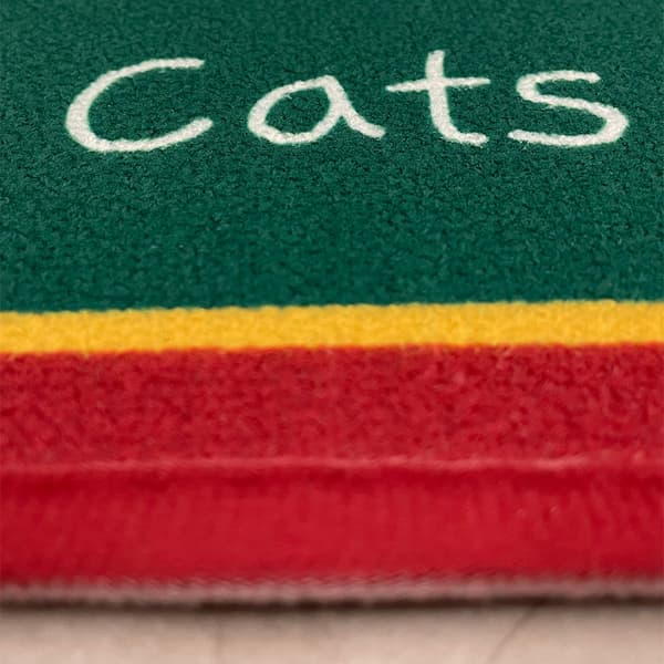 Julemåtte i uld, 40x60cm (Merry Cats)