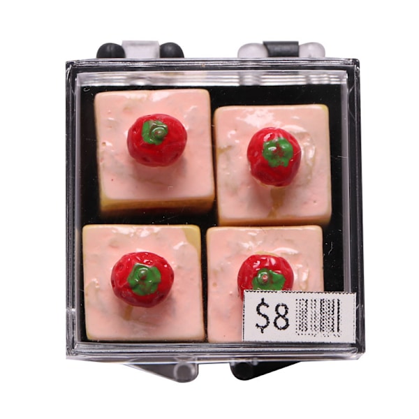 10 nukkekodin tarviketta mini malli ob11 kakku jälkiruoka (3cm)