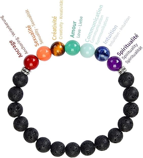 Attraction Zen RANNEKORU 7 CHAKRAA Luonnonkivet | Käsintehty | Je