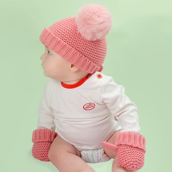 Børnehat/handsker Todelt sæt efterår og vinter baby varm