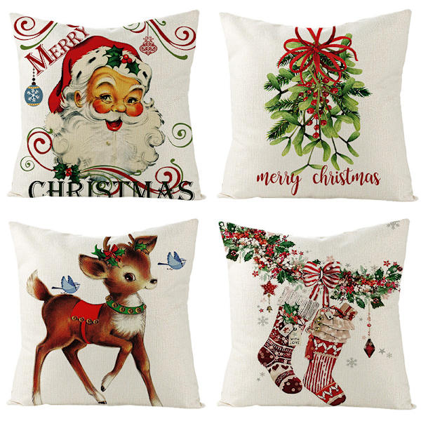 Juleputetrekk 17,7 x 17,7 tommer Vintage Farmhouse Chris