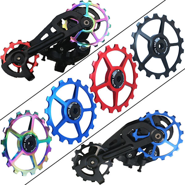 Växelhjul i aluminiumlegering för cykel, 10-17T, för mountainbike, hjul, lageruppsättning, reservdelar - färg 10T