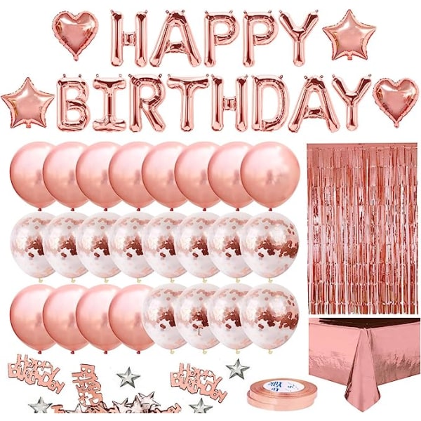 Birthday Pink Balloon Kit Grattis på födelsedagen Garland