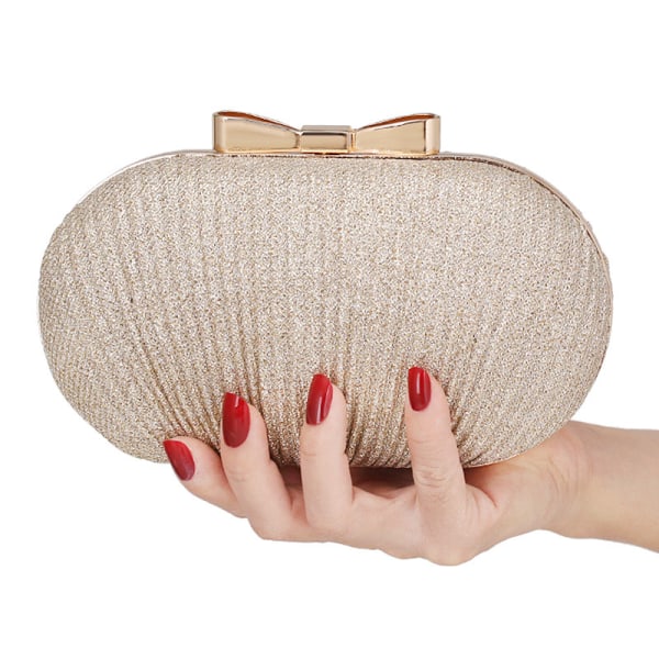 Dame Krystall Diamant Fest Clutch Aftenveske Silver