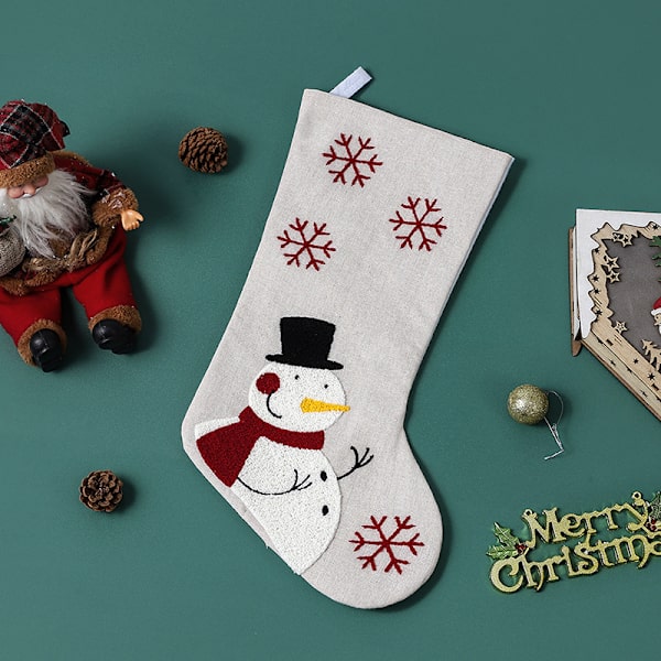 1 kappaleen lumiukko malli joulu sukka lahjapussi joulu deco