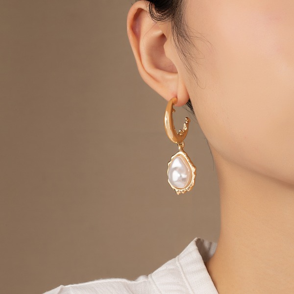 Plated or Geometric Dangle Earrings for Women Natural Teardrop G