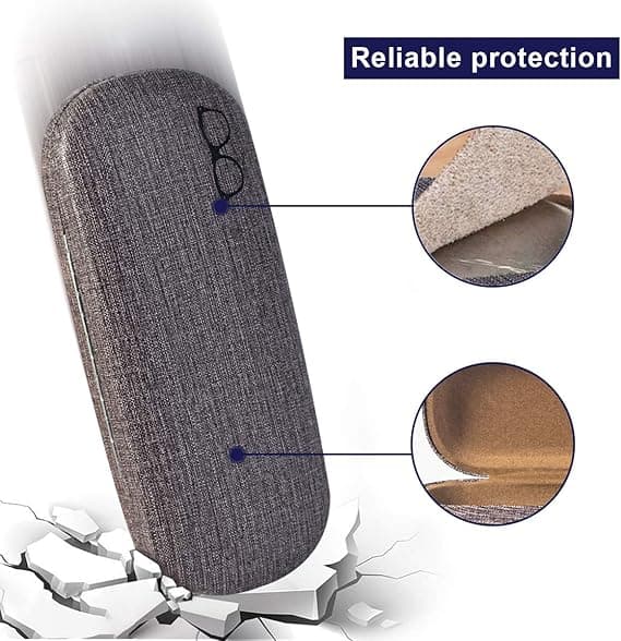 Hard Shell Glasses Case, Unisex Portable Eyeglasses Protective C