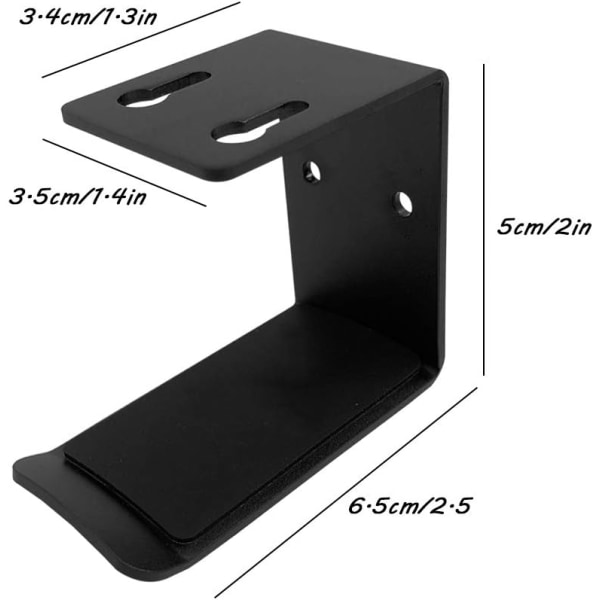 2-pak aluminiumshovedtelefonholder