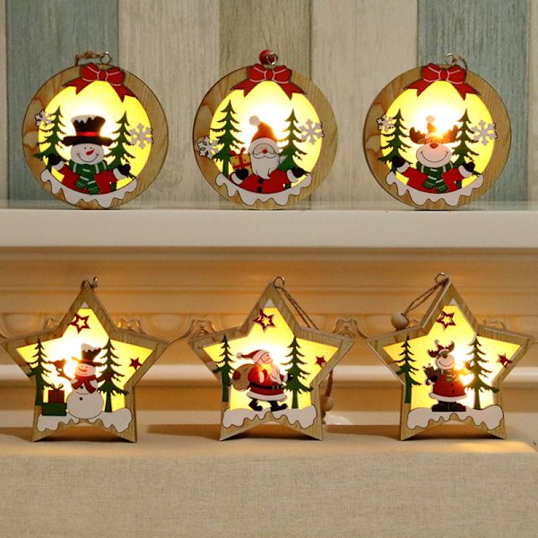1 st julgranshänge med LED-lampor batteridrift