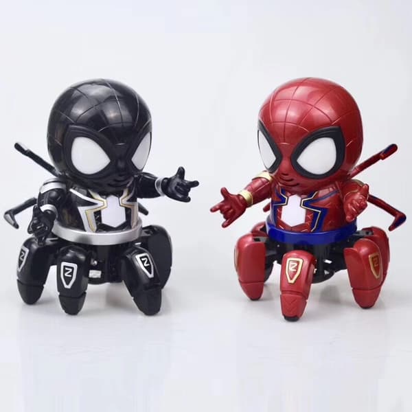 Spider robot - farverigt lys, musik, dynamisk dans - egnet til