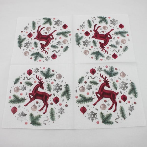 Jul Festartiklar Jul Älg, Julgran, Snöflinga