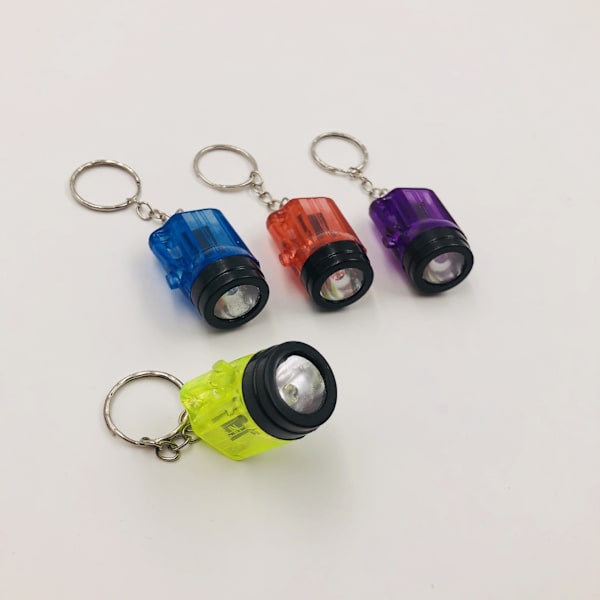 42 stk. Mini lommelygter nøglering formet lommelygte mini handy T