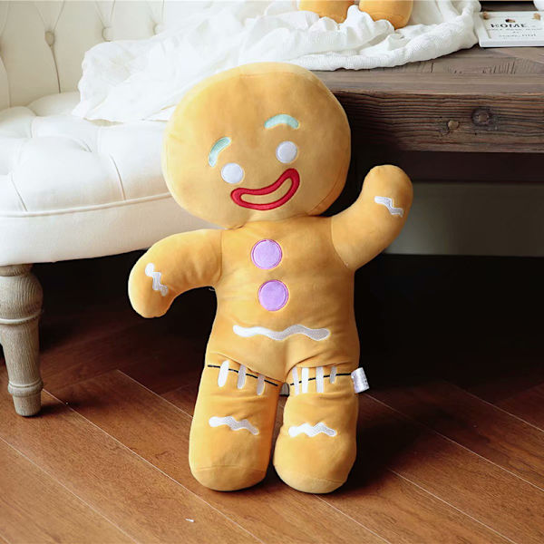 Söta pepparkaksgubbe plyschleksak baby blidka docka kex man Pi