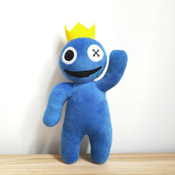 Rainbow Friends -pehmolelu, sininen eläinhahmo, B
