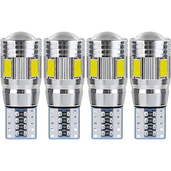 4 kappaletta, T10-polttimo 5W led-auton sisäkattovalo