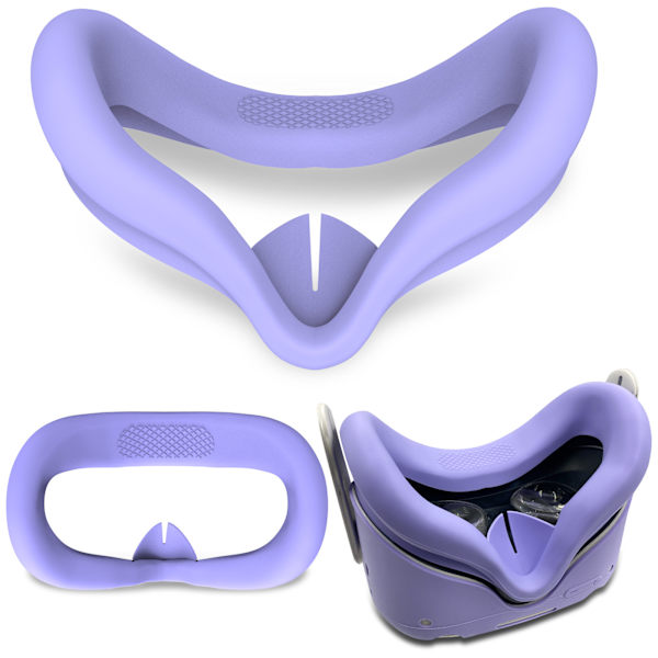 6PCS för Oculus Quest 2 Controller Silikonfodral Purple