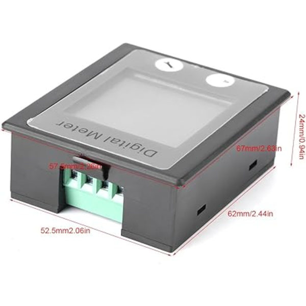 Mini LCD Digital Strømmåler Amperemeter AC 80-260V 100A Volta