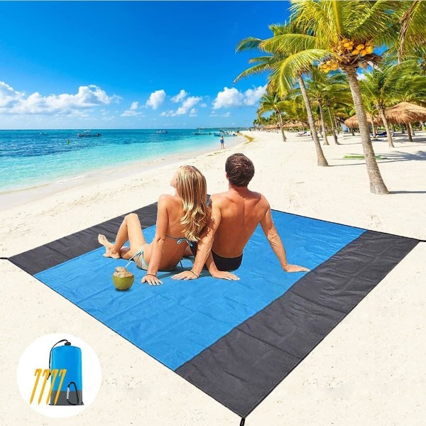 Vanntett strandteppe, 210 x 200 cm Oversized Vanntett Ingen Sa