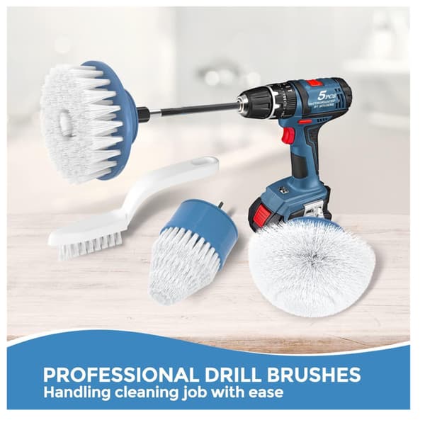 5PCS Drill Cleaning Brush, Car Drill Brush, Car Drill Brush Clea