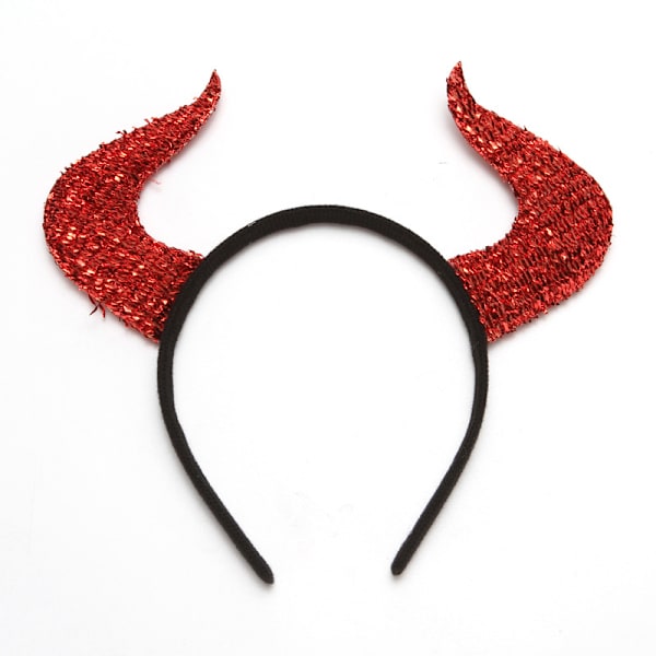 Kummitteleva Halloween-koriste hiuspanta Demon Bullhorn Head Butt